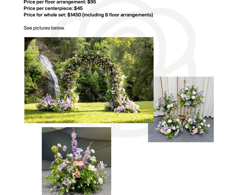 Camilla Style flower arch