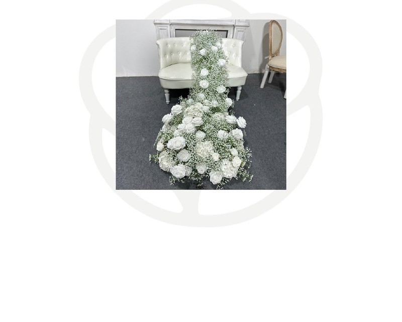 Cascade flower arrangement