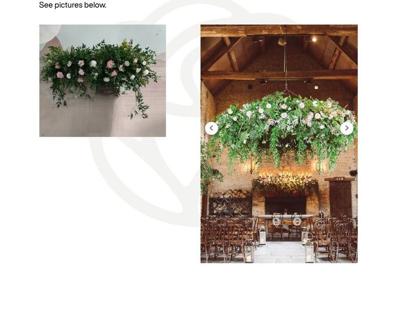 Floral chandelier