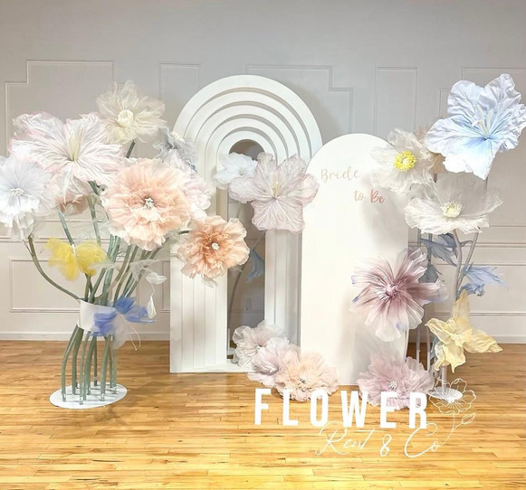 Giant oversized flowers