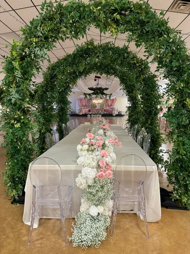 5ft floral table runner