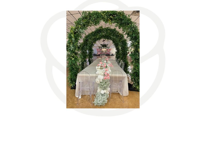 4.5ft floral table runner