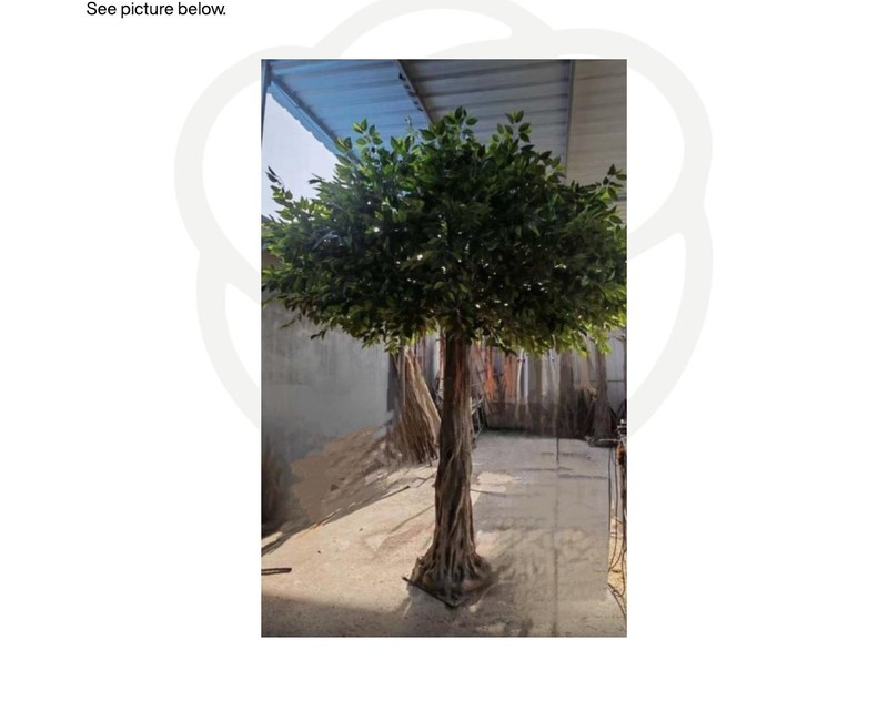 10ft faux tree